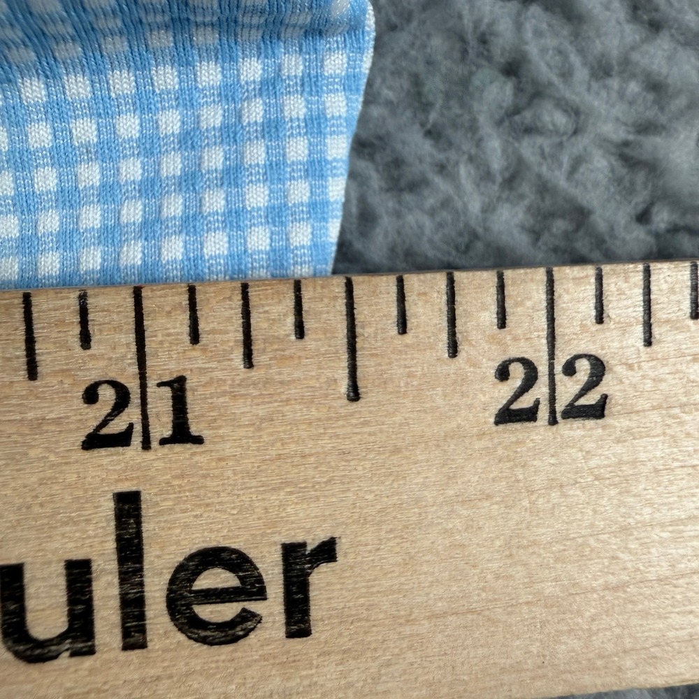 Mizzen+Main Spinnaker Shirt Mens M Blue Gingham Button Down Trim Fit Made in USA - Picture 6 of 10